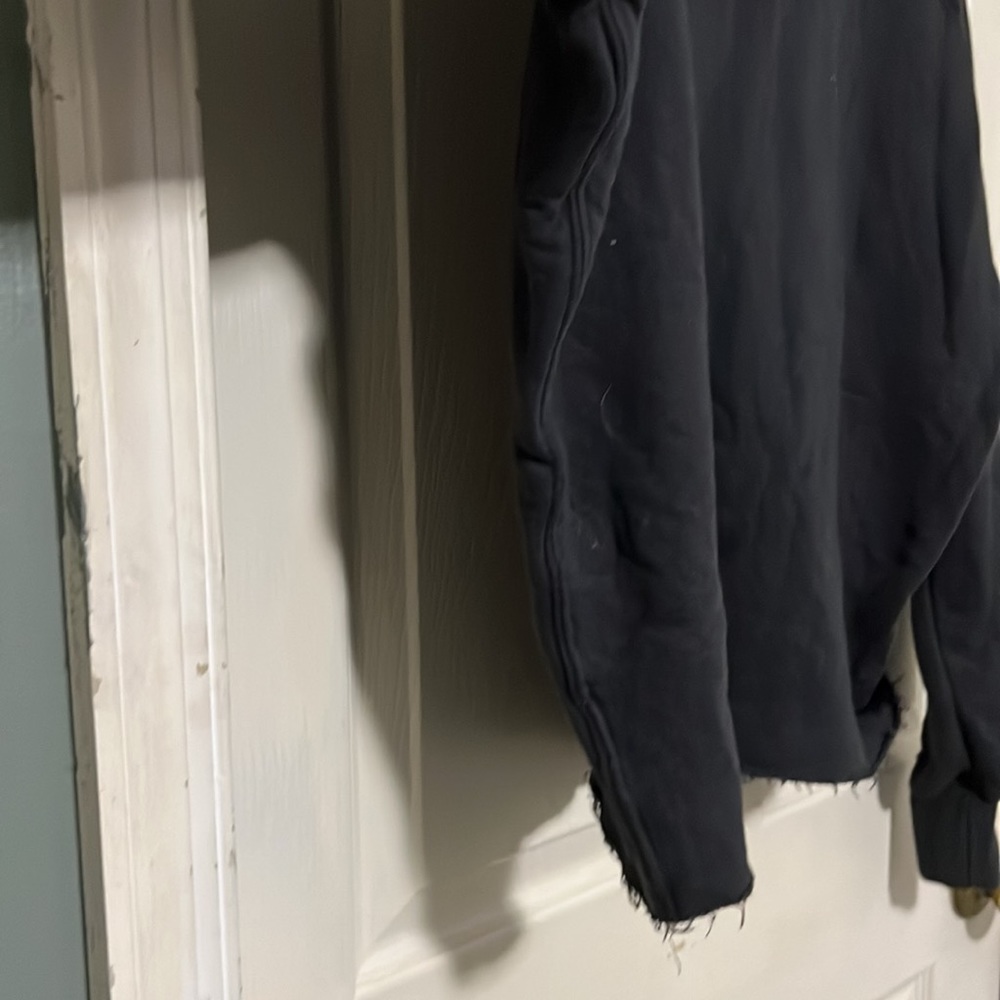 NWOT $98 Spiritual Gangster | Give Love | Raw Hem Loose Threads Hoodie - Picture 9 of 17